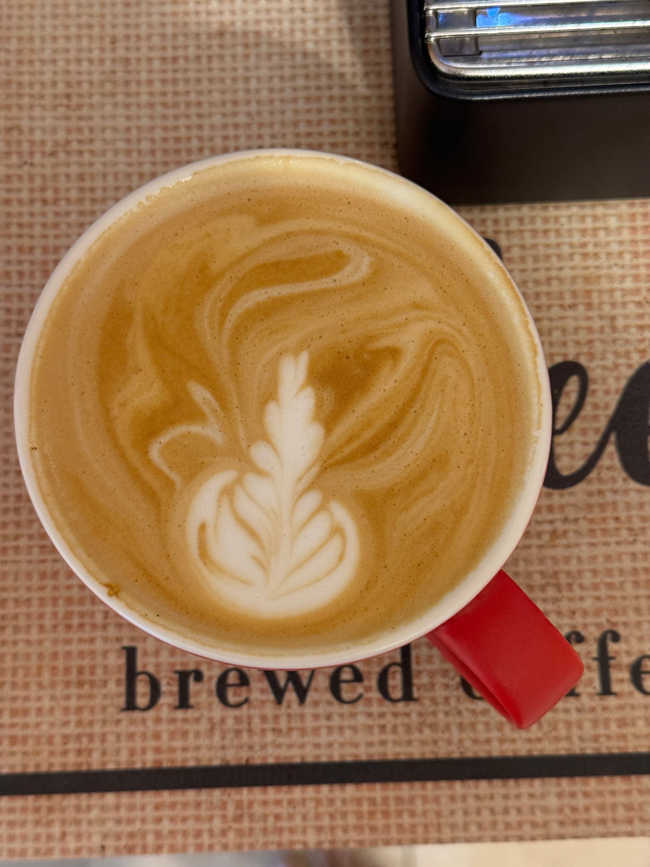 latte art close-up
